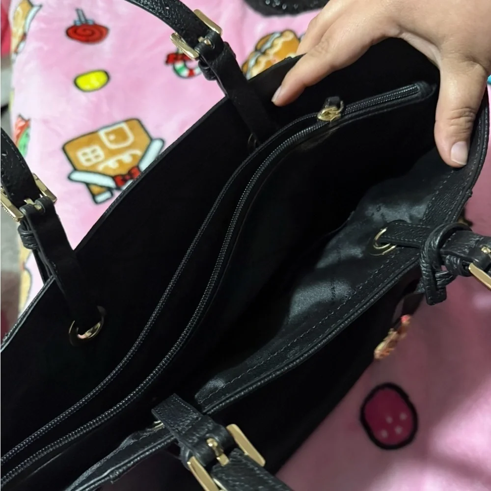 Michael Kors Black Pebbled Leather Tote